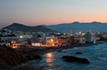 Night scene of Chora, Naxos, Greece 2 Royalty Free Stock Photo