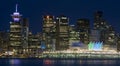 Night Scene Cityscape Vancouver Canada