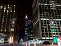 Night scene of Downtown Raleigh, NC Royalty Free Stock Photo