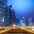 Night scene on the flyover in shanghai Royalty Free Stock Photo