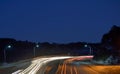 Night scene on highway
