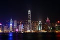 Night scene in Hong Kong Royalty Free Stock Photo