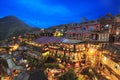 Night scene of Jioufen village, Taipei, Taiwan Royalty Free Stock Photo