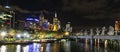 Night scene in melbourne,australia Royalty Free Stock Photo