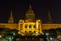 Night scene from National Museum of Art the Catalonia