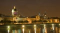 Night scene in Old Montreal Royalty Free Stock Photo