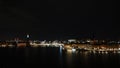 Night scene panorama of Stockholm city centre in Sweden Royalty Free Stock Photo