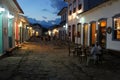 Night scene in Paraty, Brazil