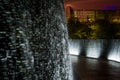Night scene from The Park Water Wall from Las Vegas