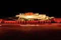 Night scene of potala palace, tibet Royalty Free Stock Photo