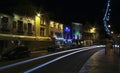 A Night Scene on the Quay, Brixham Royalty Free Stock Photo