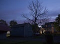 Night scene at a rural area in Chalfont, Pa. USA Royalty Free Stock Photo