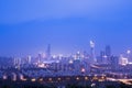 Night scene of shenzhen city Royalty Free Stock Photo