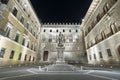 Night scene of Siena, Tuscany, Italy. Royalty Free Stock Photo