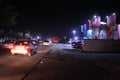 Night scene of a street in Gwarinpa in Abuja