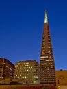 Night Scene of Transamerica pyramid