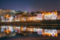 Night Scene Trinity Hill In Minsk, Downtown Nemiga Royalty Free Stock Photo