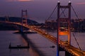 Night Scene of Tsing Ma Bridge