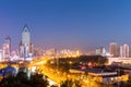 Night scene of urumqi cityscape
