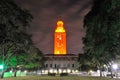 Night scene of UT Tower, Austin, Texas