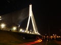 The night scene of the Vansu bridge over river Royalty Free Stock Photo