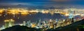 Night Scene of Victoria Harbour, Hong Kong Royalty Free Stock Photo