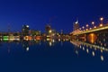 Night scene of Vienna city skyline Royalty Free Stock Photo