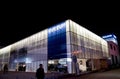 Night scene of volvo car store Royalty Free Stock Photo