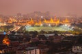 Night Scene of Wat Phra Kaew Royalty Free Stock Photo