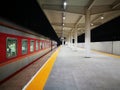 Night scene of Wuhu Railway Station Royalty Free Stock Photo