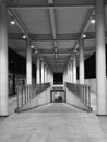 Night scene with monochrome style of Wuhu Railway Station Royalty Free Stock Photo