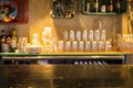 Night scenery at a bar Royalty Free Stock Photo