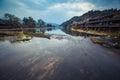 The night scenery of the Chinese countryside Royalty Free Stock Photo