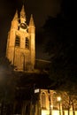 Night scenery in an old Dutch town, Delft Royalty Free Stock Photo