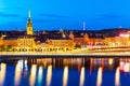 Night scenery of Stockholm, Sweden Royalty Free Stock Photo