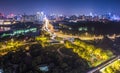 Night scenes of ancient Qintai Park