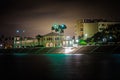 Night scenes around corpus christi texas Royalty Free Stock Photo