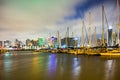 Night scenes around corpus christi texas Royalty Free Stock Photo