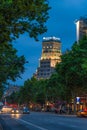Night scenes of Barcelona, Spain Royalty Free Stock Photo