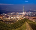 Night scenes of the Taipei city, Taiwan Royalty Free Stock Photo