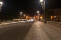 Night scenes of Toulouse archtitecture, bridges and streets.