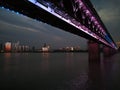 Night scenes of the Yangtze river changjiang