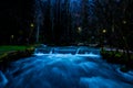 The night scenic view of Vrelo Bosne