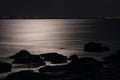 Night on seashore Royalty Free Stock Photo