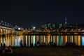 Night of Seoul Town and Banpo bridge