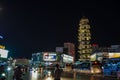 Night shanghai city