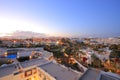 Top view at sunset of the hotel in the resort of Sharm El Sheikh in Egypt Royalty Free Stock Photo