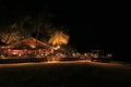 Night shot at the Beach Bar in Maldives