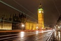 Night shot of Big Ben and House of Parliament Royalty Free Stock Photo