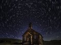 Bodie ghost town church star trails